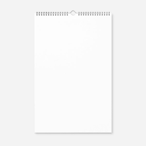 Spiral wall calendar · blank