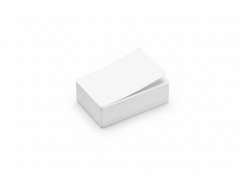Plastic business cards · blank