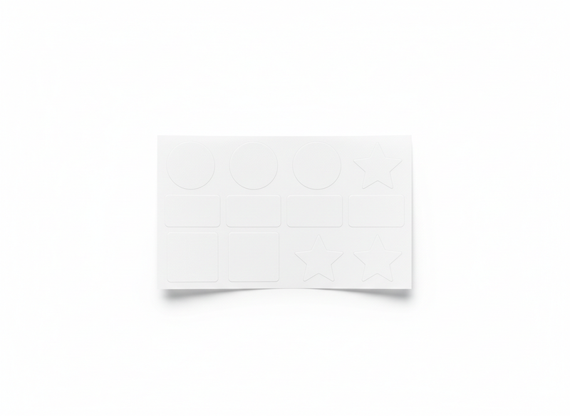 Logo sticker sheets · blank