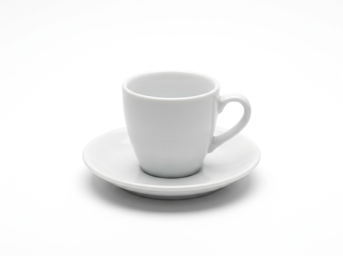 Espresso cup and saucer · blank