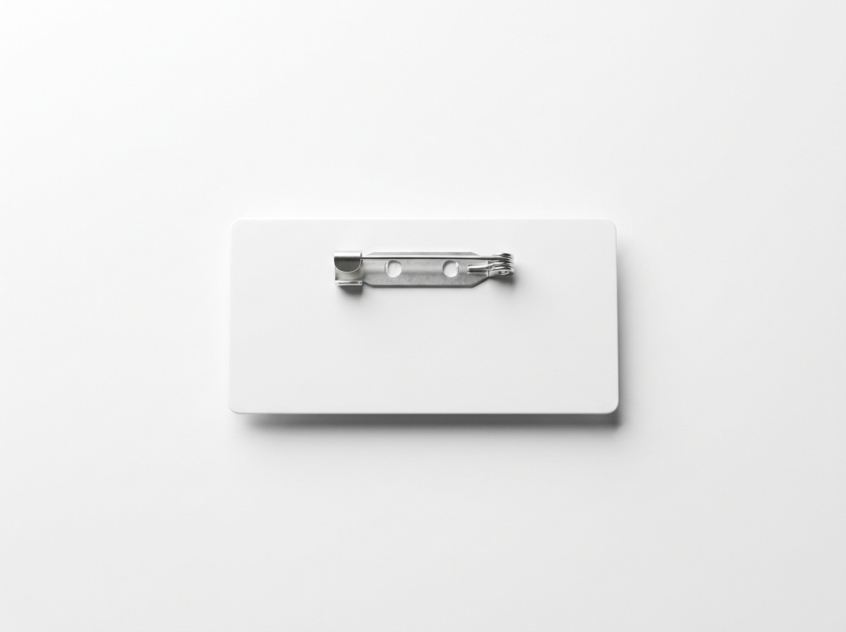 Name badge · blank