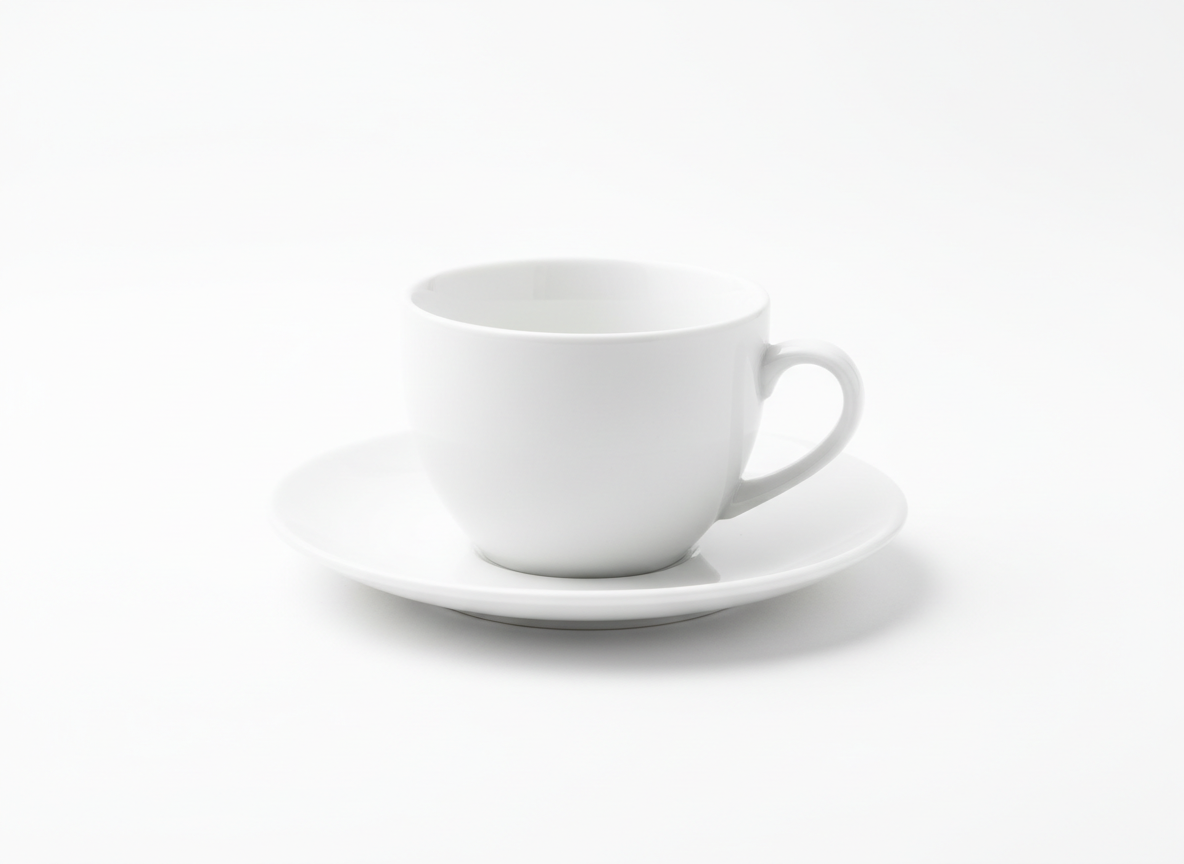 Tea cup and saucer · blank