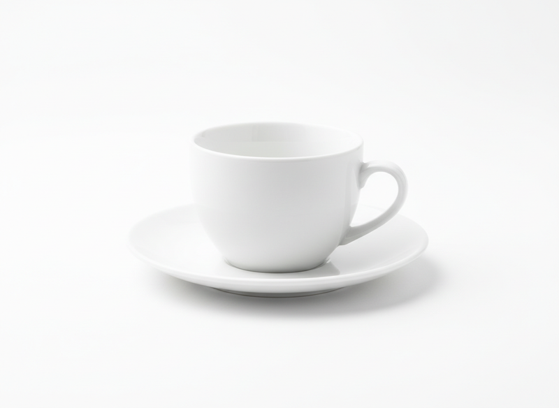 Tea cup and saucer · blank