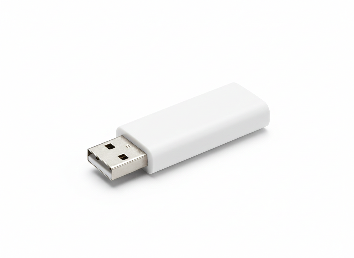 Branded USB drive · blank