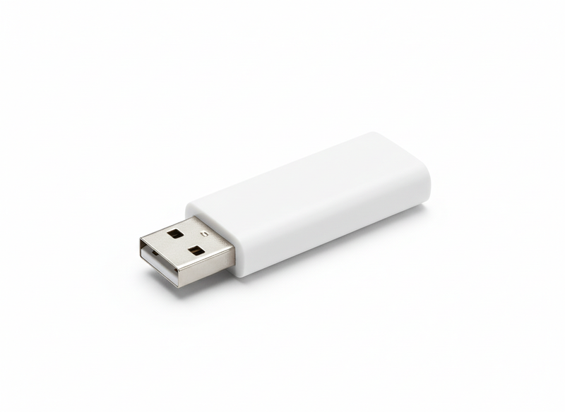 Branded USB drive · blank