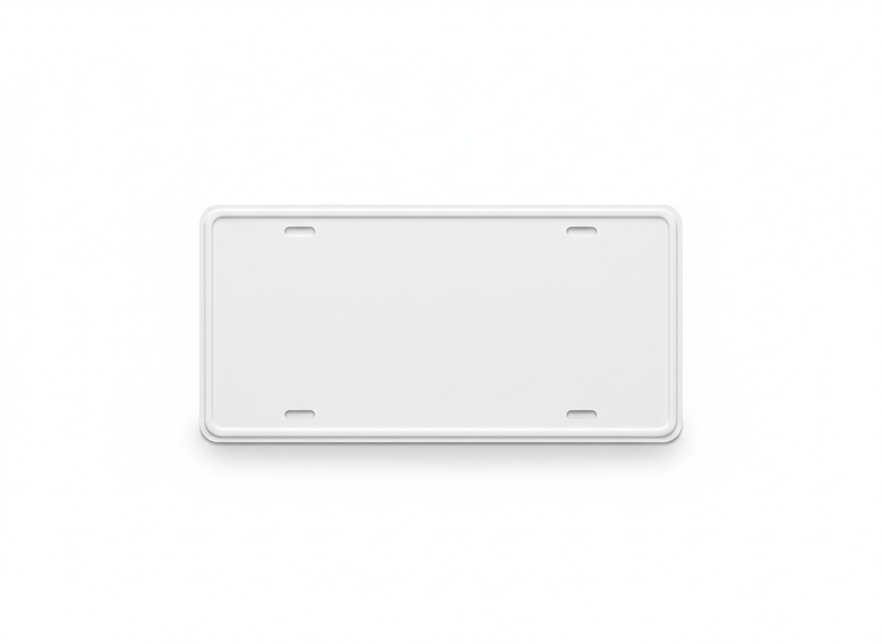Licence-plate style signs · blank