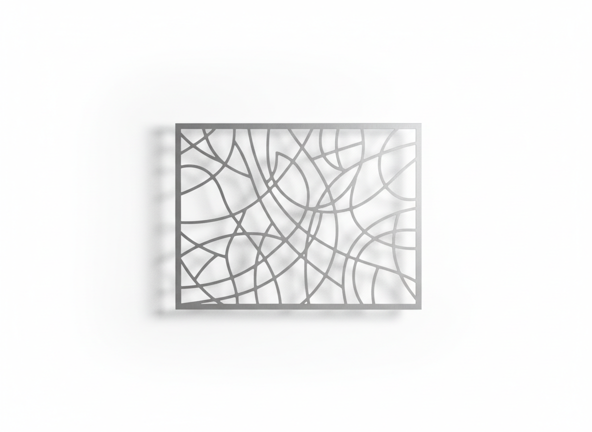 Laser-cut metal wall art · blank