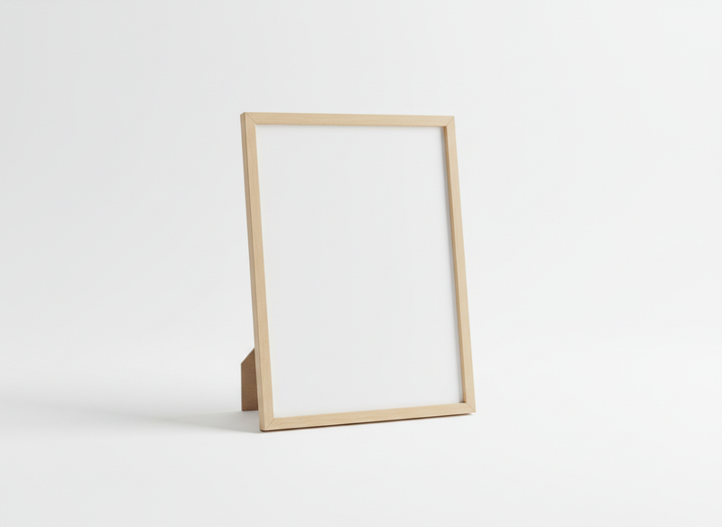 Framed poster with mat · blank