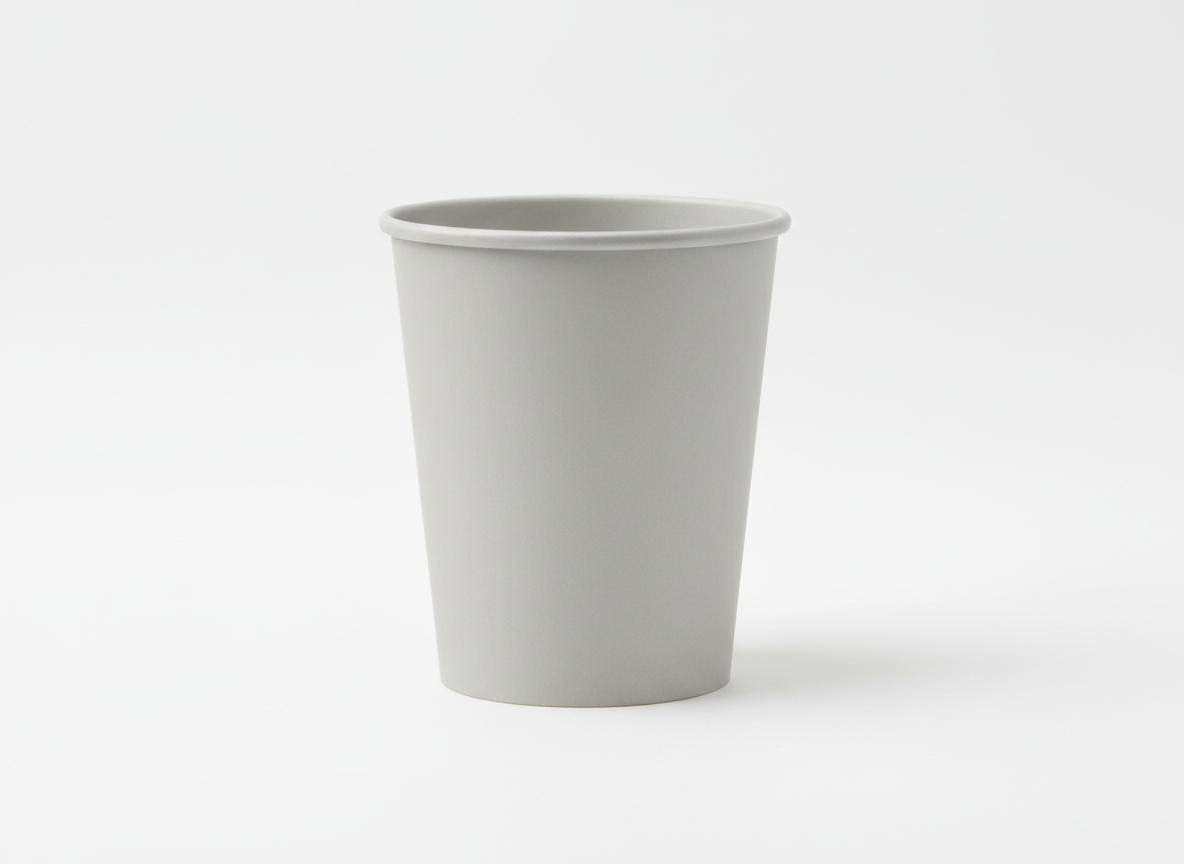 Light grey paper cup