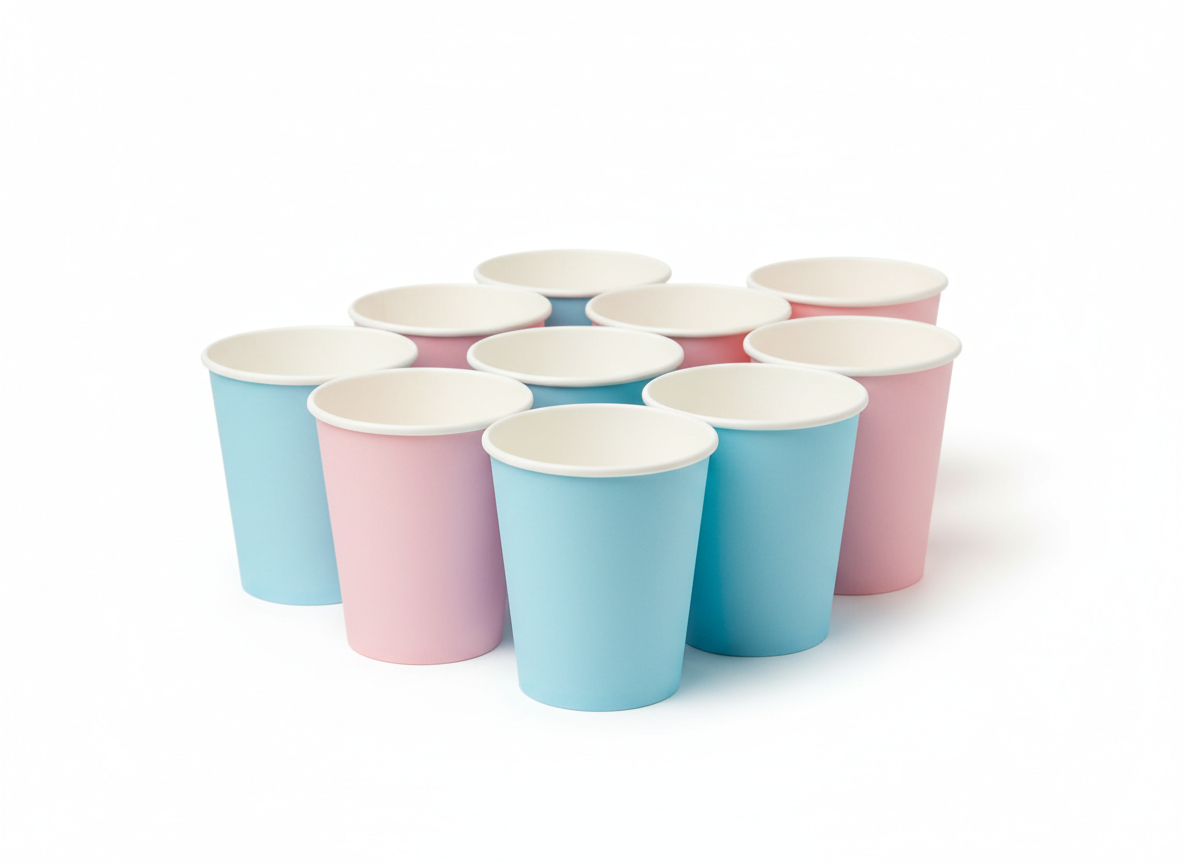 Design5 pink blue paper cup