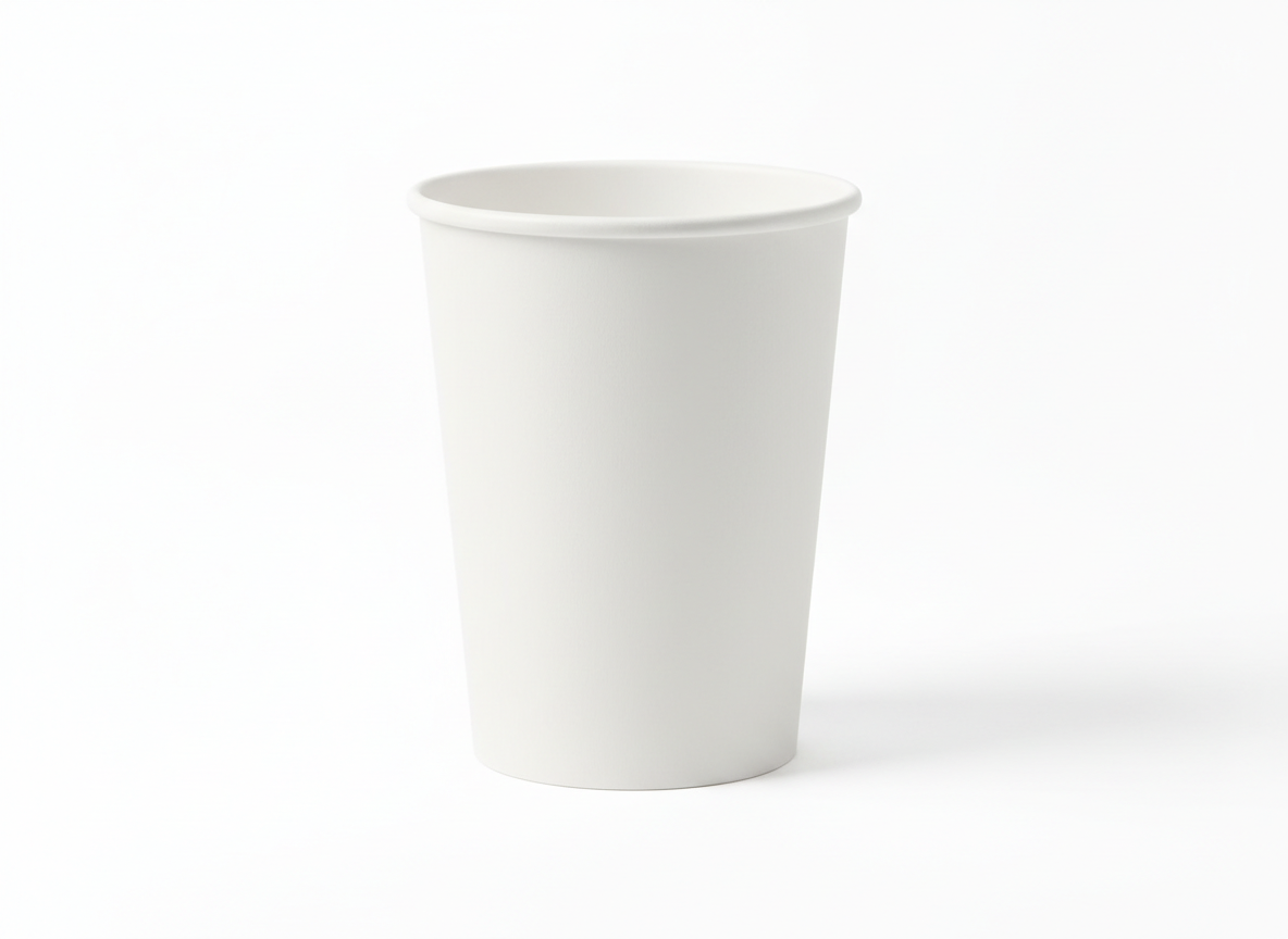 White paper cup