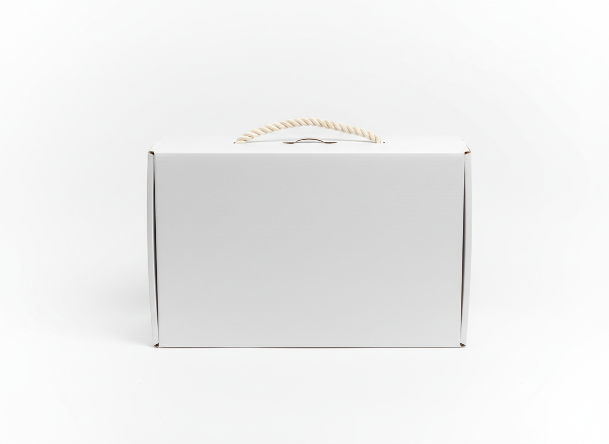 White handle box · Large No.3 · White