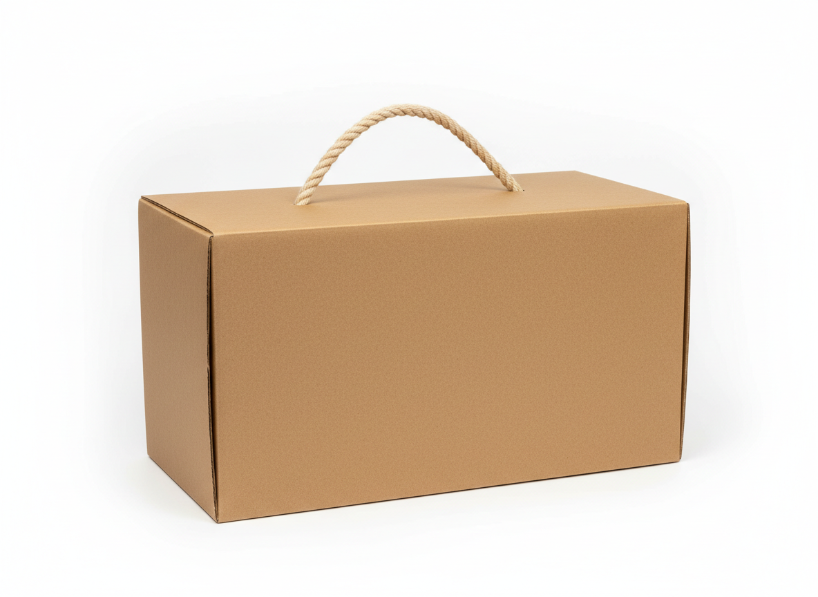 Brown handle box · X Large No.4 · Brown