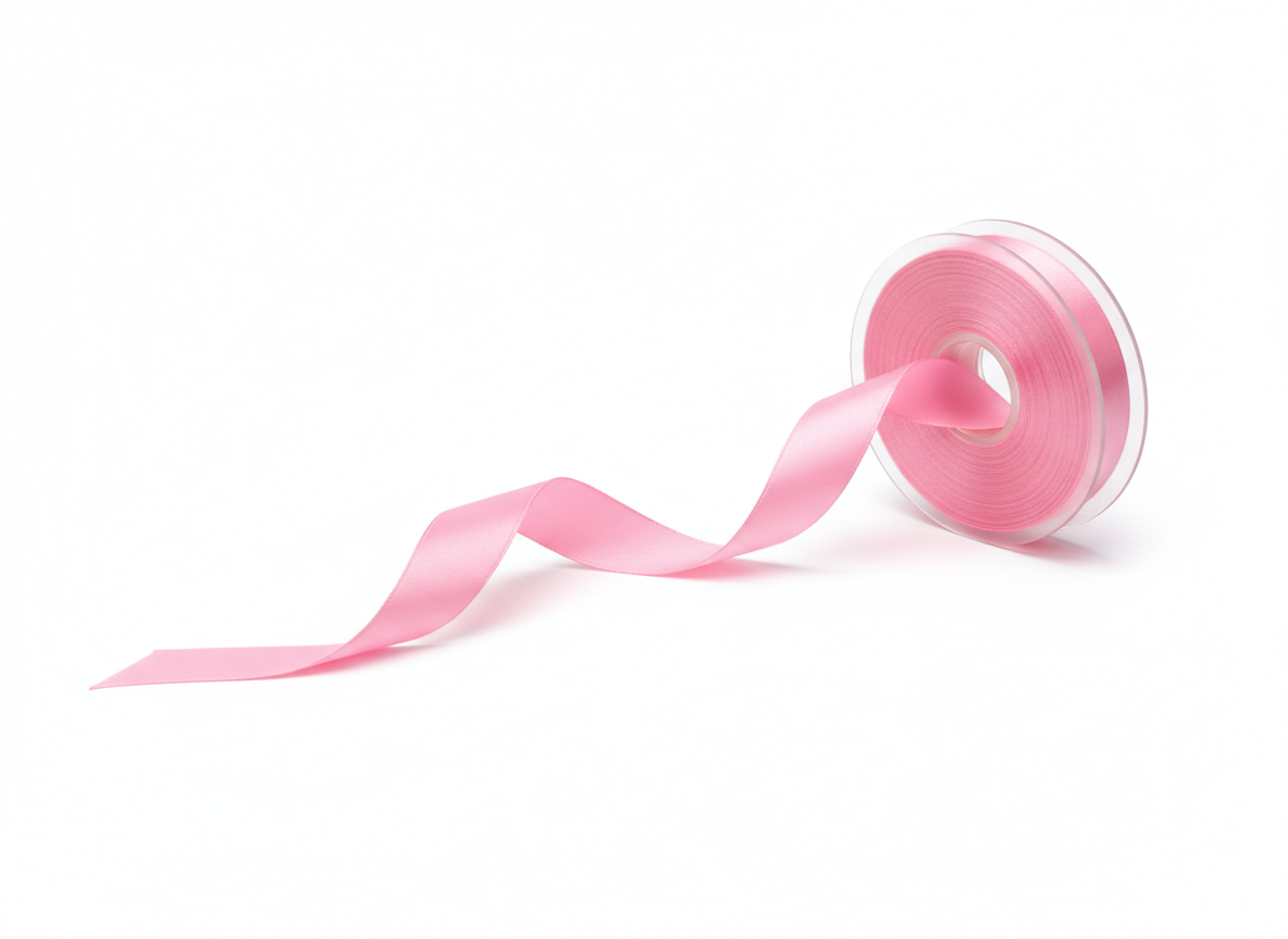 Pink satin ribbon · Pink · 2.5 cm