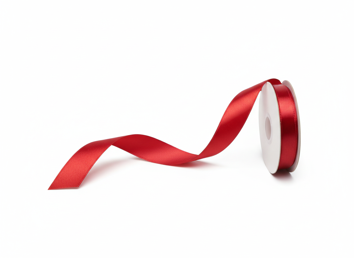 Red satin ribbon · Red · 1.5 cm