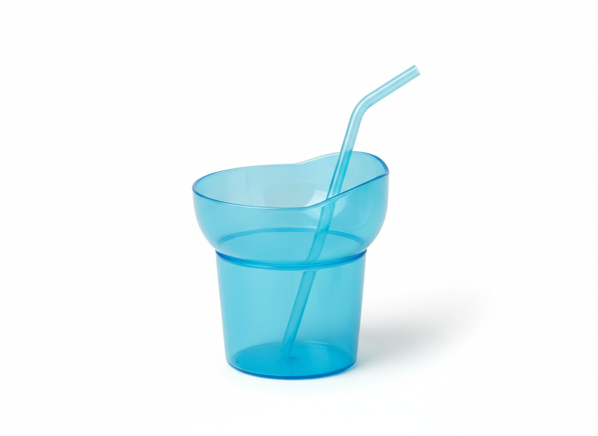 Cup bowls · 2 · in · 1 Snack Bowl with Straw