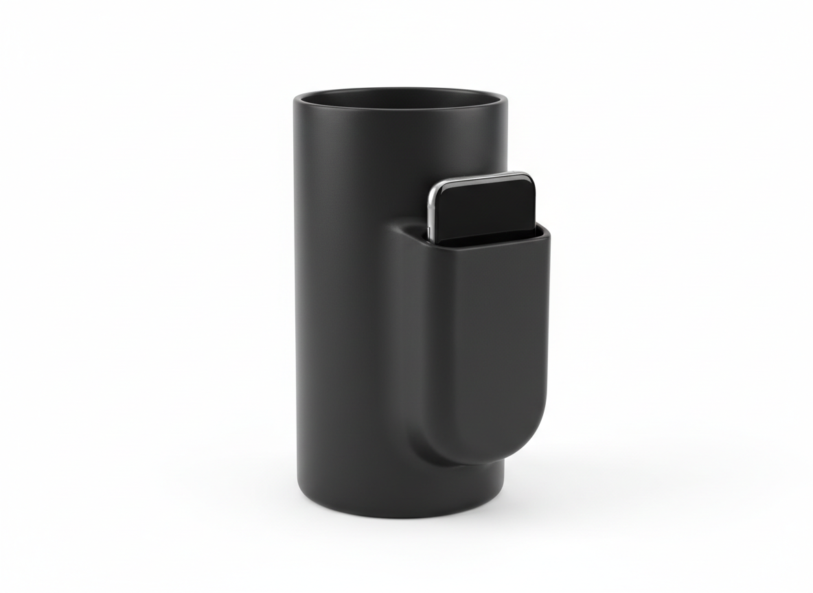 Cup holders · 40oz Tumbler Holder with Phone Pocket · Black