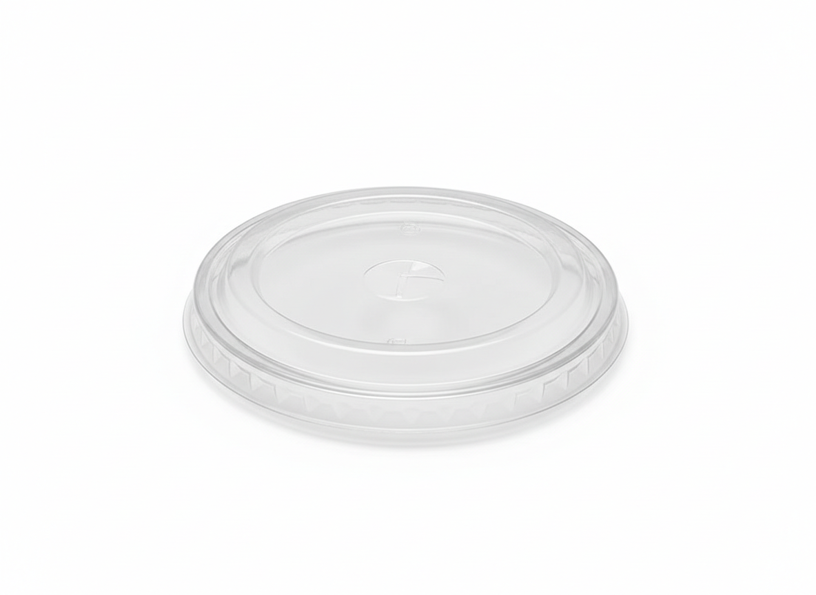 Clear flat lid bux cup lids