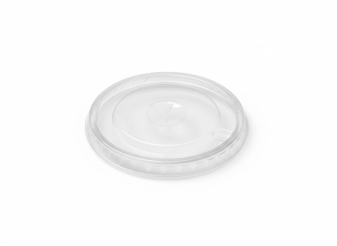 Cup lids · Clear Flat Lid (Bux) · 14 oz