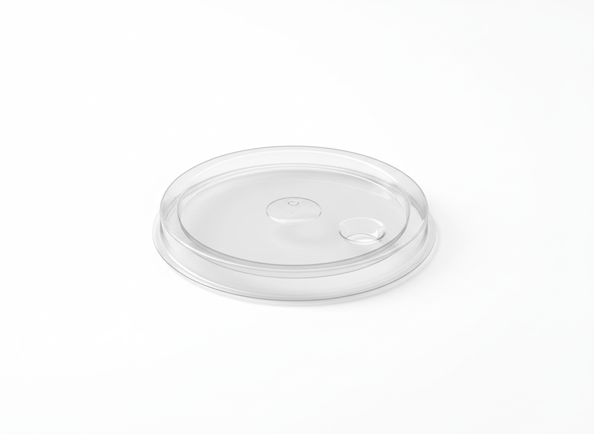 Cup lids · Clear Flat Lid (Bux) · 8 oz