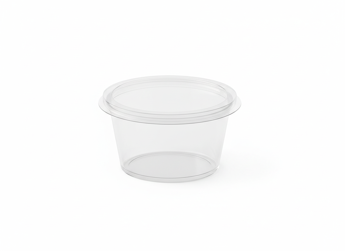Clear shuffle flat lid cup