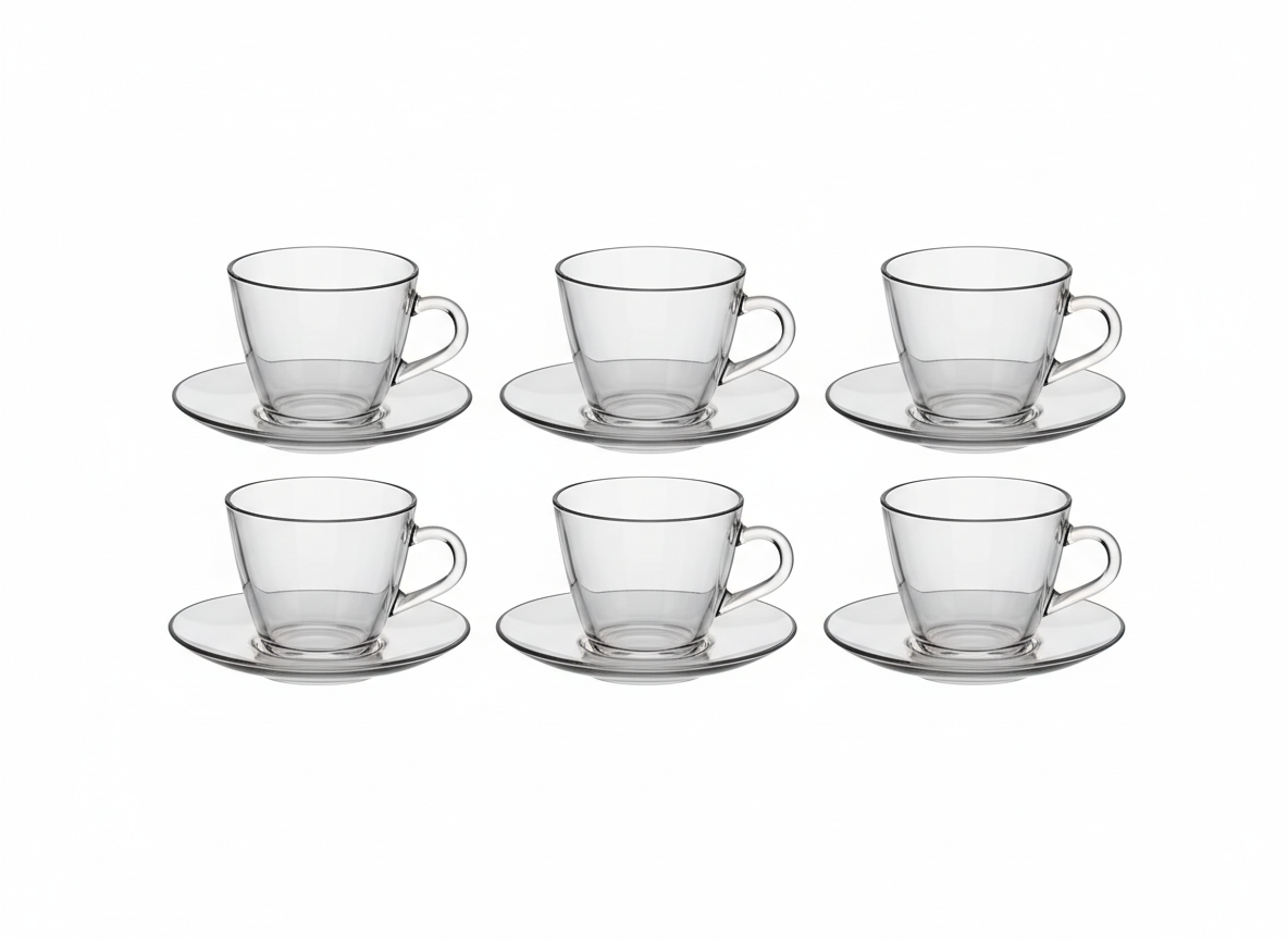 Crystal tea saucer mira cup
