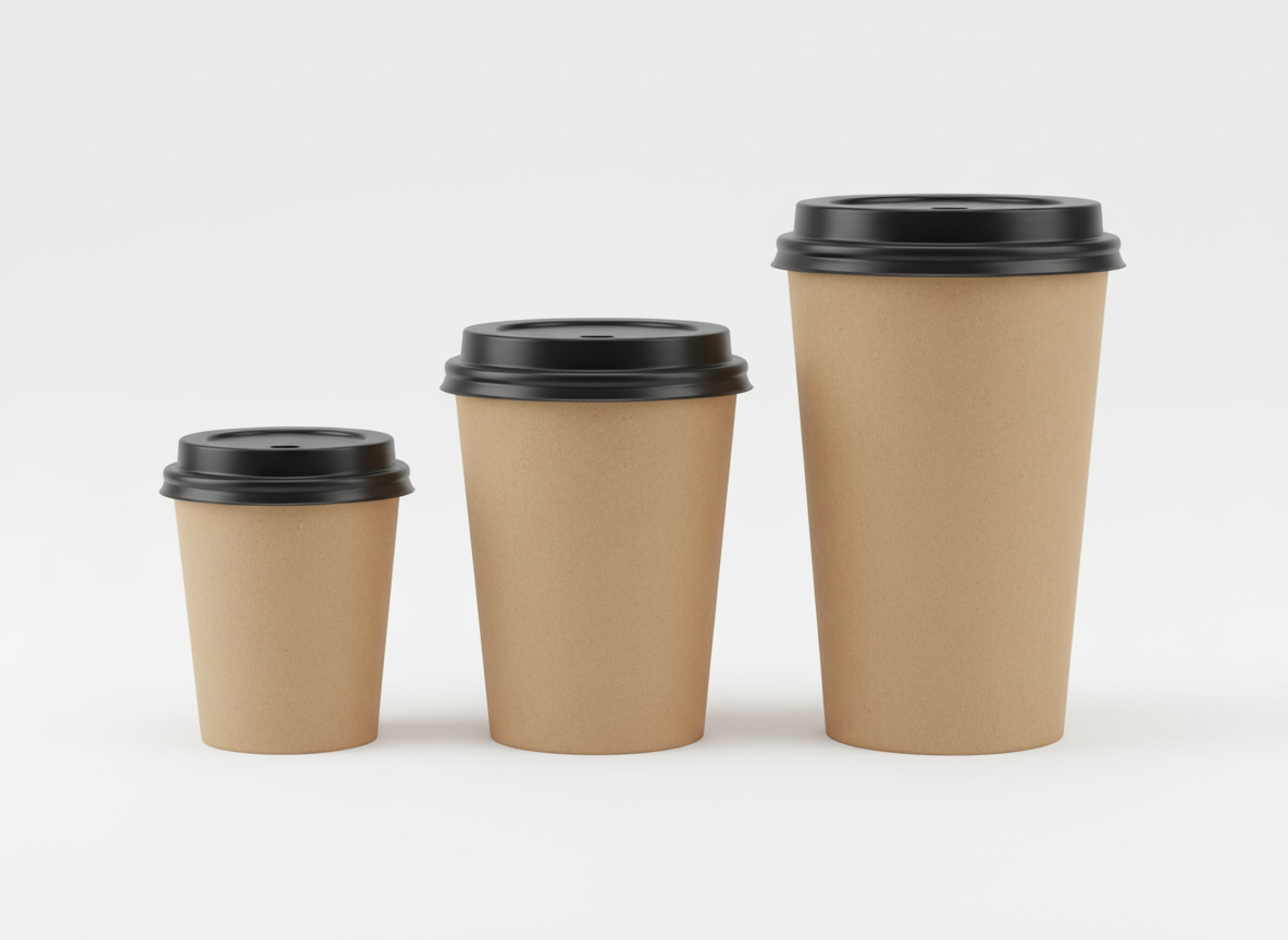 Hot cold black hard lid multiple cup