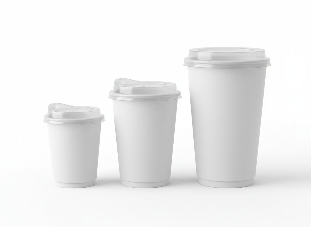 Hot cold clear hard lid multiple cup