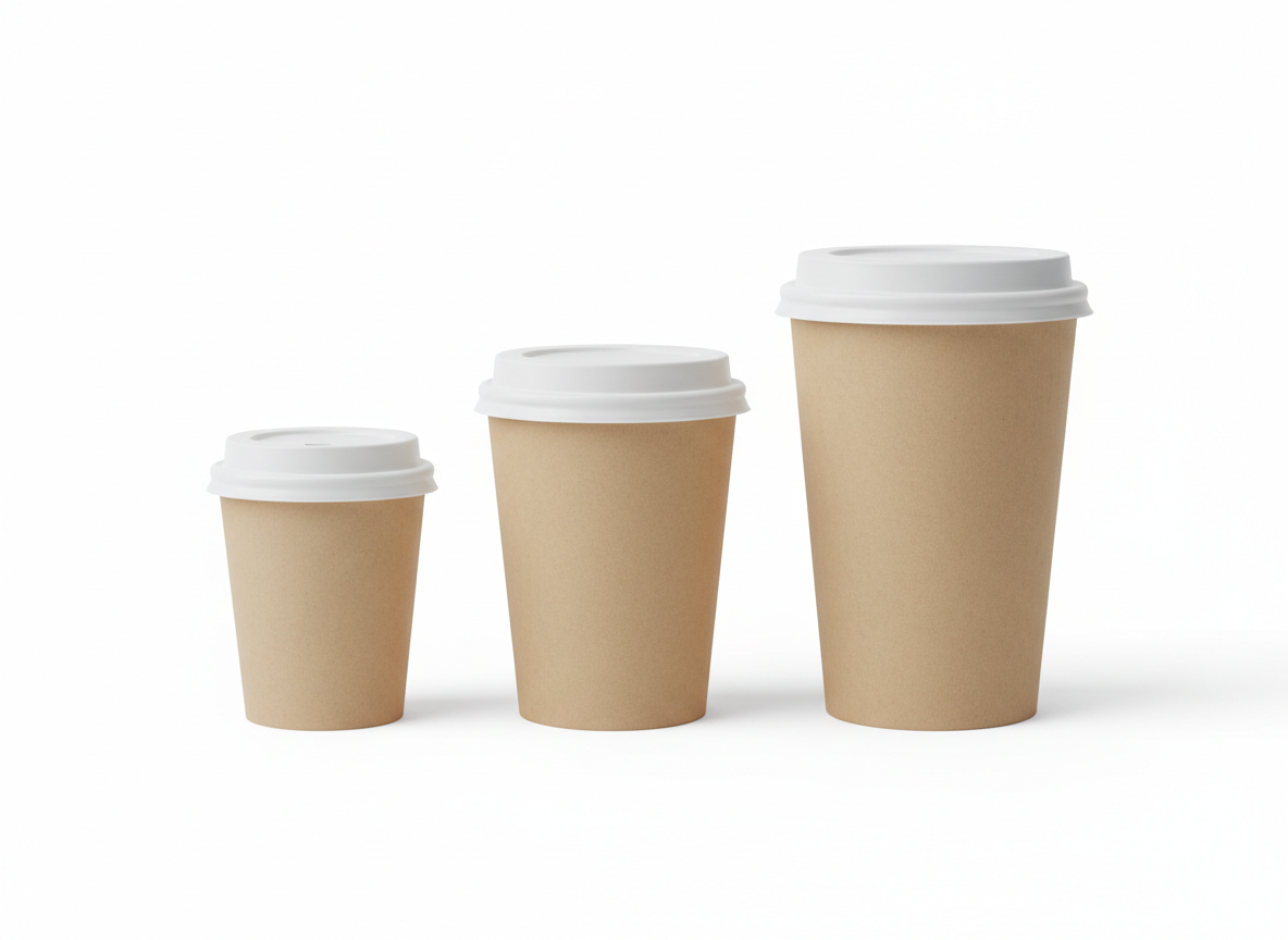 Hot cold white hard lid multiple cup