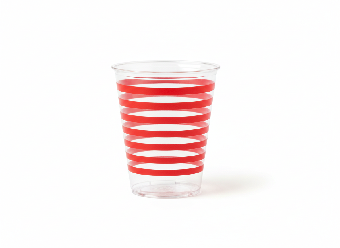 Julaiaa summer red stripes cup
