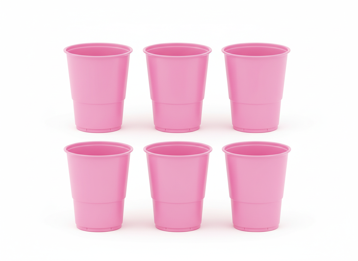 Pink cups cup · Set Of 6 Pink Cups · Small