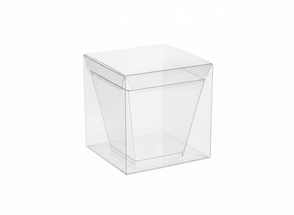 Square in a clear box cup · Square In a Clear Box · 5 oz