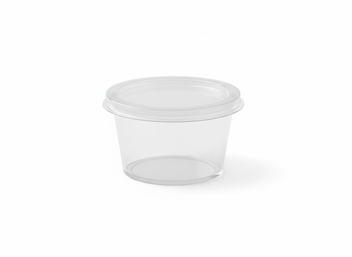 Translucent shuffle flat lid cup