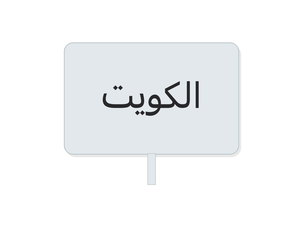 الكويت acrylic topper