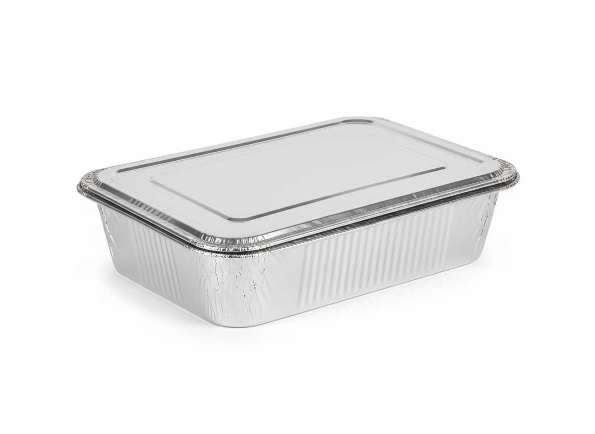 Aluminum container · Large · 45×25×7 cm