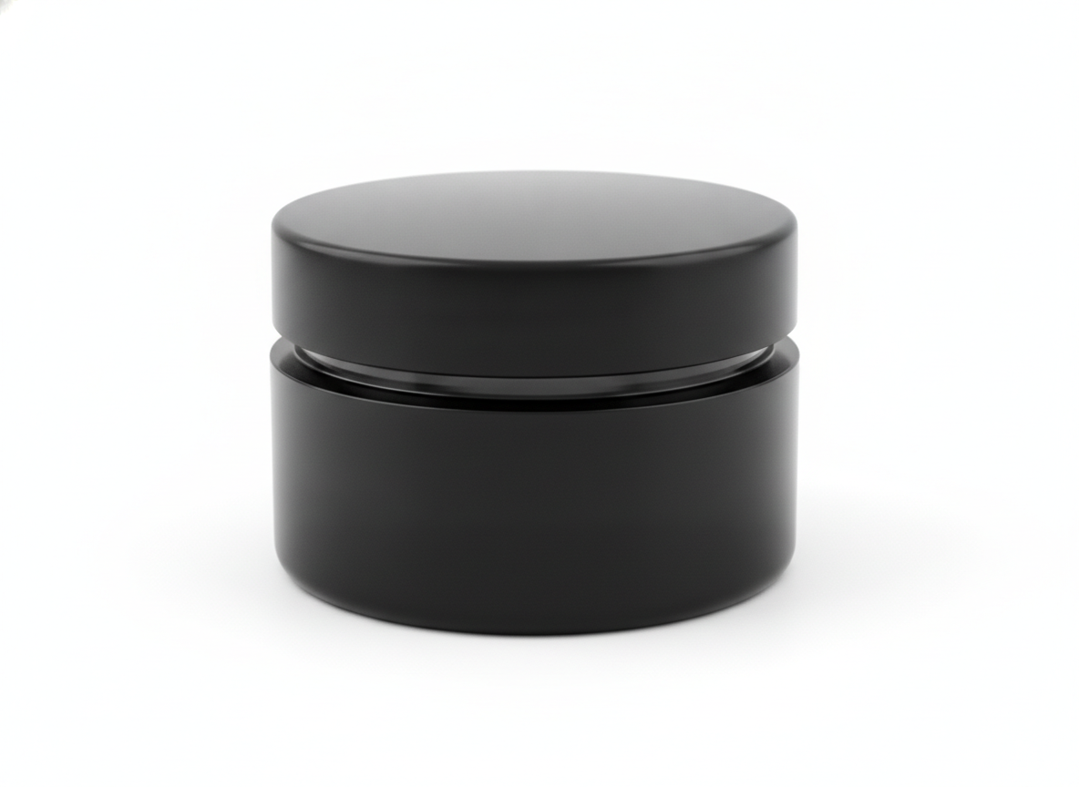 Black inner lid plastic lotion jar