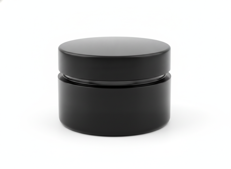 Black inner lid plastic lotion jar