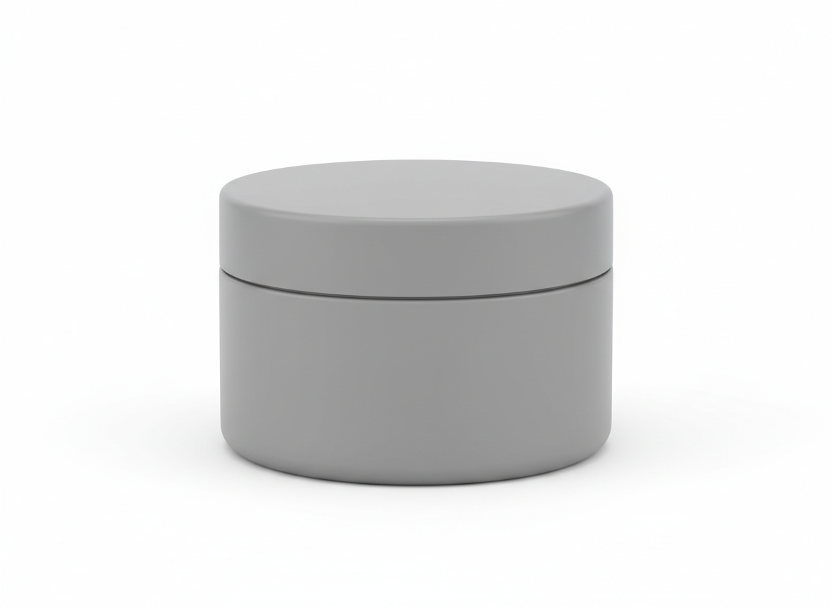 Grey plastic lotion jar · Grey · 200g