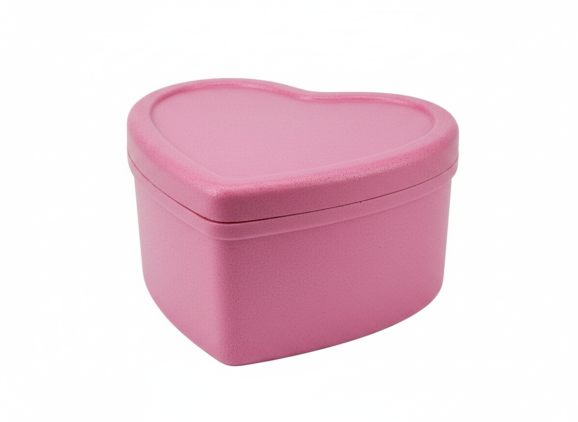 Pink heart shape icebox · Pink · Medium