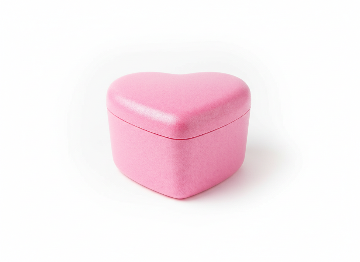 Pink heart shape icebox · Pink · Small
