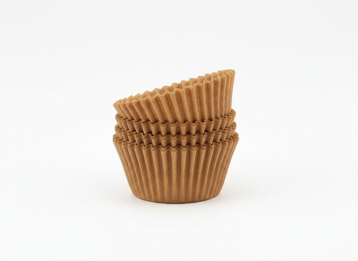 Brown baking paper cups · 7.5 cm · Brown