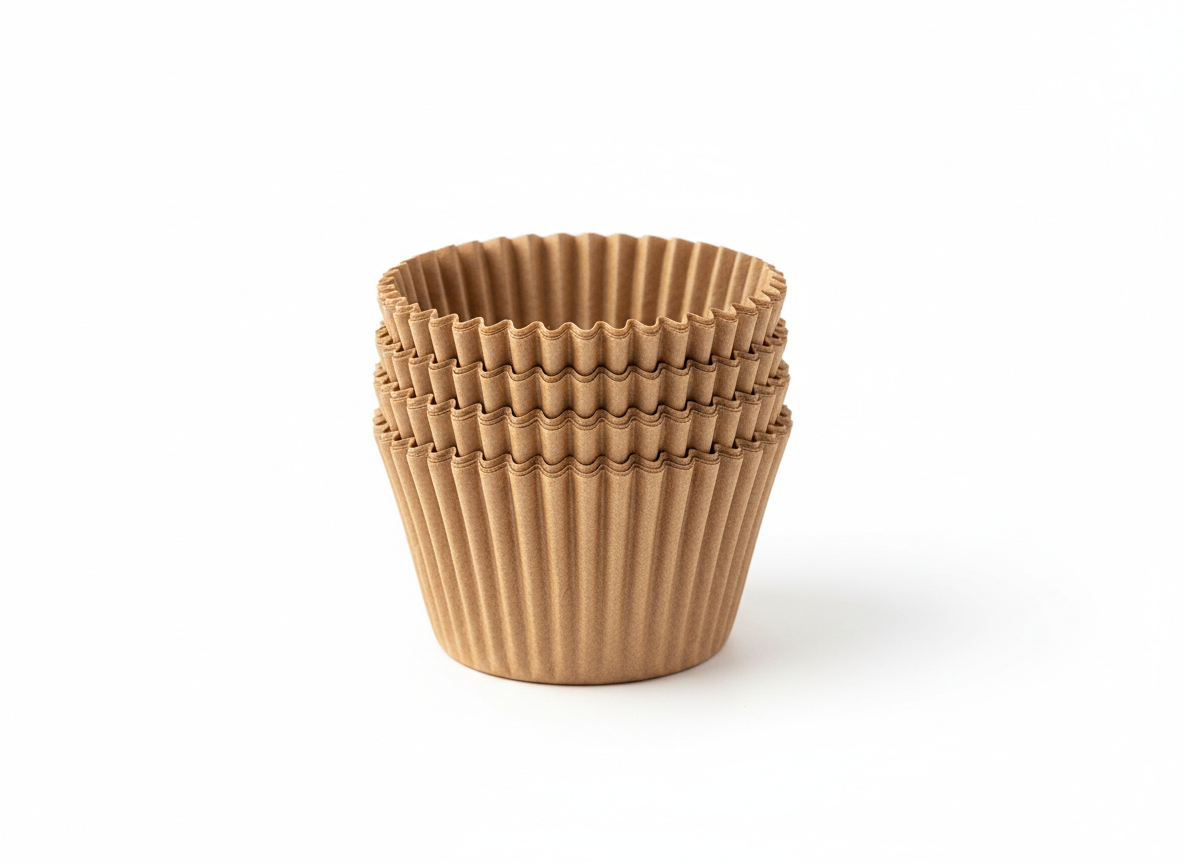 Brown baking paper cups · 9 cm · Brown