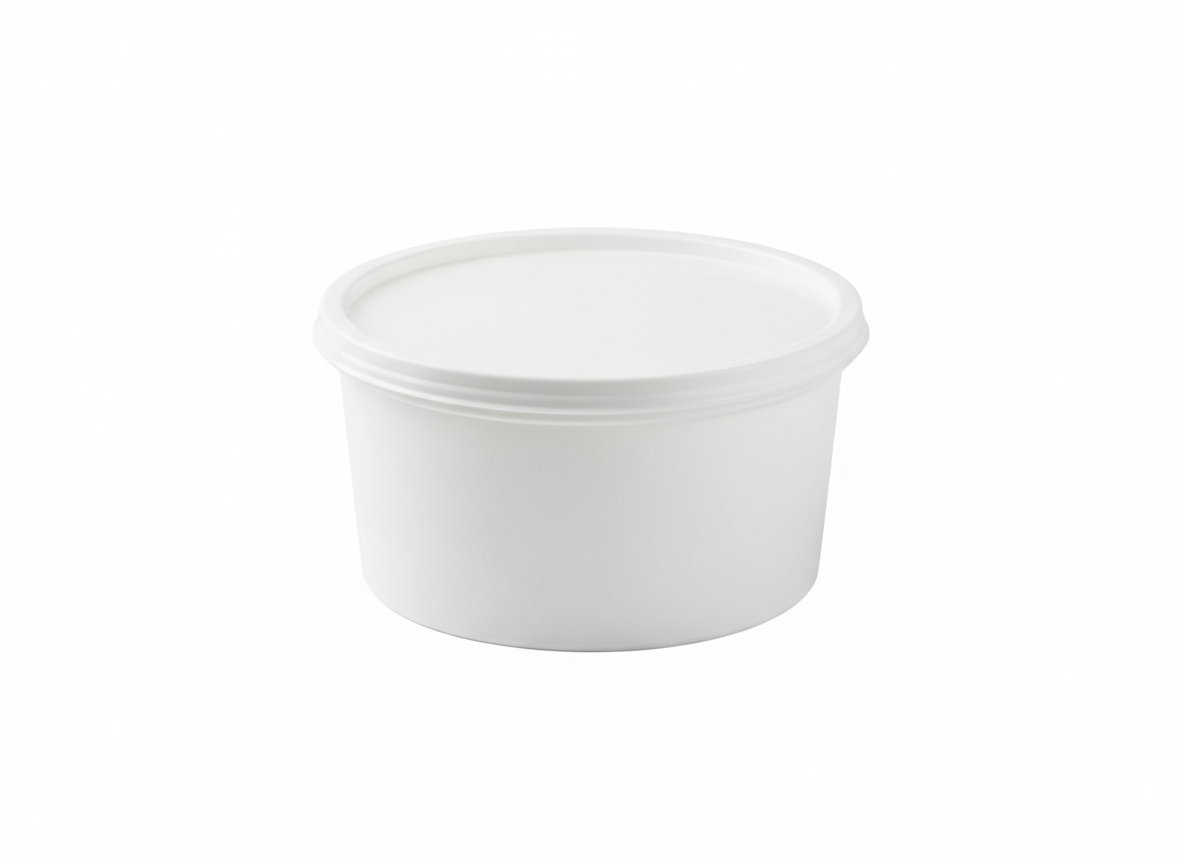 Hd white kilo plastic container · Hd White 1/2 Kilo