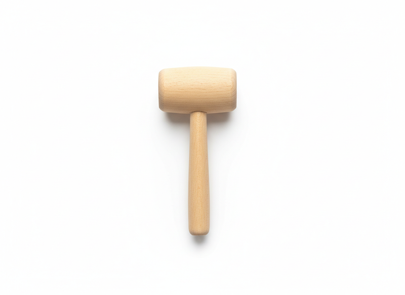 Wooden cake hammer one sided