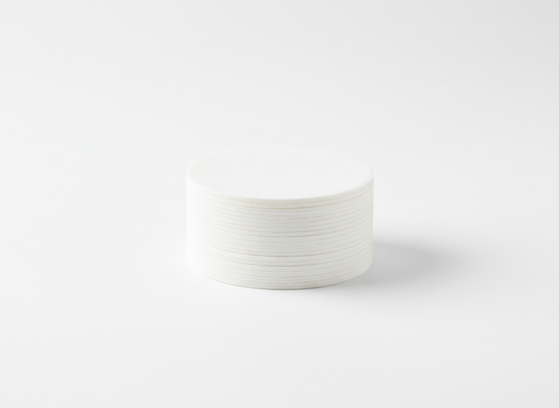 Orange disposable coasters