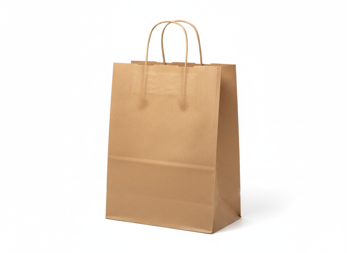 Brown thick paper bag · Brown · 27x30x27