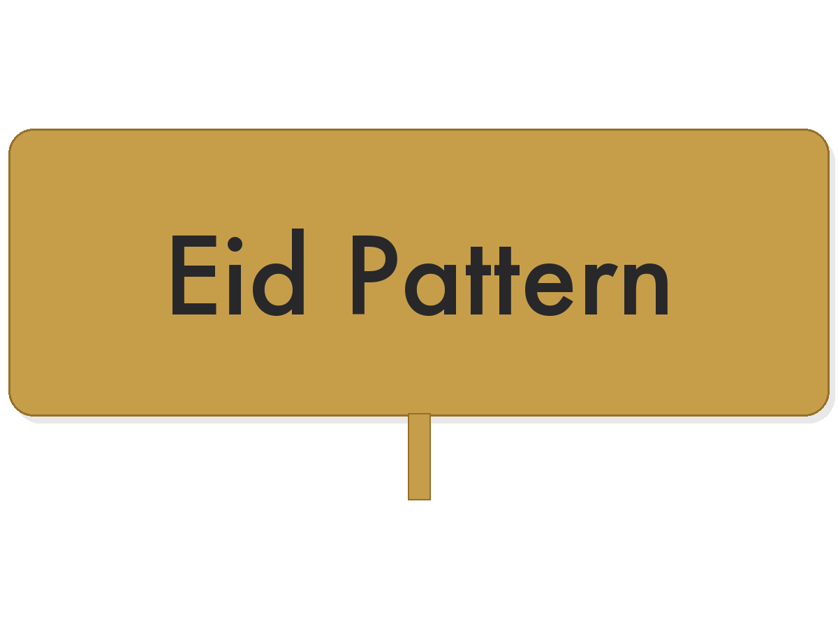 Eid golden pattern placemat