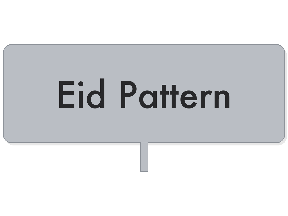 Eid silver pattern placemat