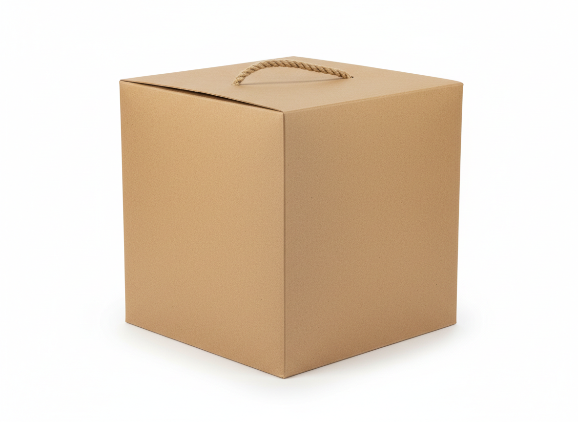 Kraft rope handle gift box · Kraft With Rope Handle · Large