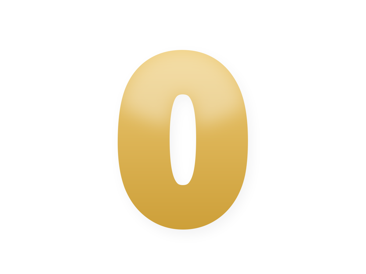 Golden number foil balloon kit